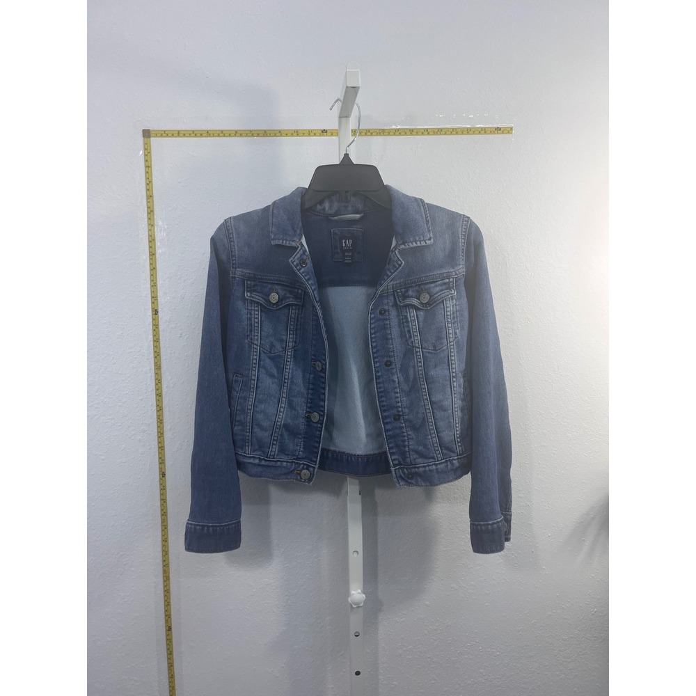 Gap Denim Jacket Womens Large Medium Wash Blue Trucker Jean Jacket Gap For Good